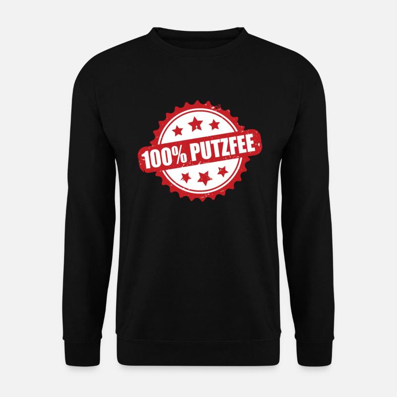 Puzfee Putzfrau Haushaltshilfe Putzkraft - Unisex Pullover - Schwarz