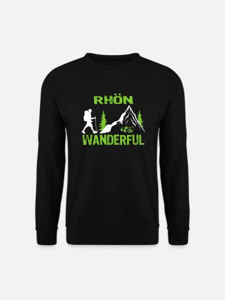 Rhön Wandern Wanderung Wanderful Design - Unisex Pullover - Schwarz