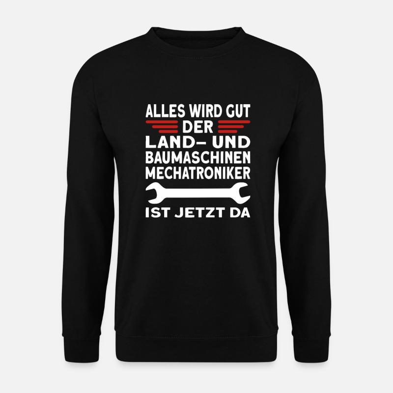 Land und Baumaschinenmechatroniker - Unisex Pullover - Schwarz