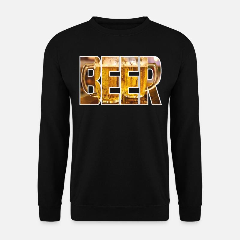 Bier à bière - Sweat-shirt Unisexe - noir