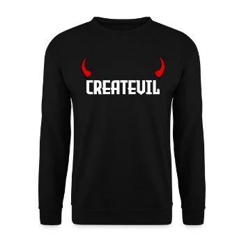 Createvil - Unisex Sweatshirt - black - Front - Alina (178cm) & Michal (187cm)