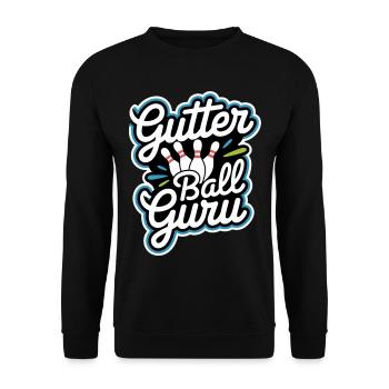 Gutter Ball Guru 11 - Unisex Pullover - Schwarz - Vorne - Alina (178cm) & Michal (187cm)