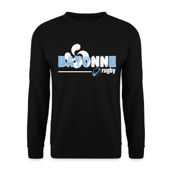 Rugby Bayonne Basque Country Men Women Kids - Unisex Sweatshirt - black - Front - Alina (178cm) & Michal (187cm)