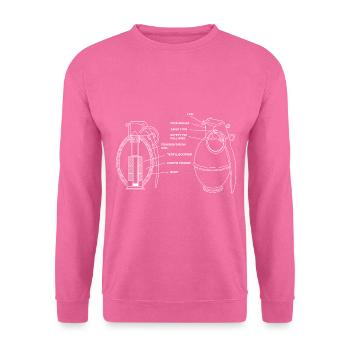 M26-Granate-Schema Grenadier M26-Granate - Unisex Pullover - Pink - Vorne