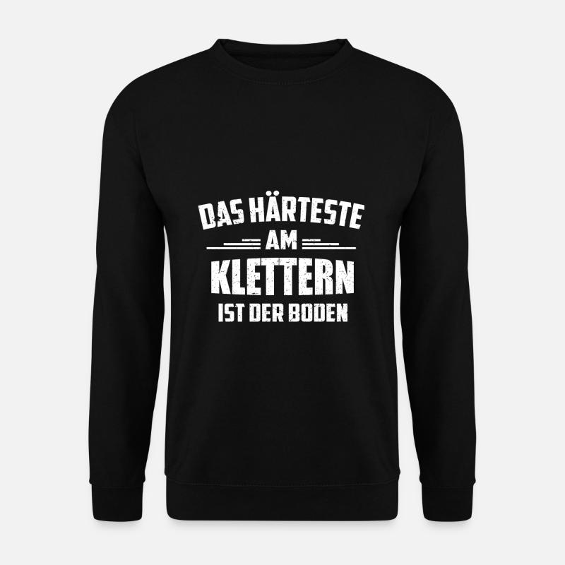 Klettern Lustige Bouldern - Unisex Pullover - Schwarz