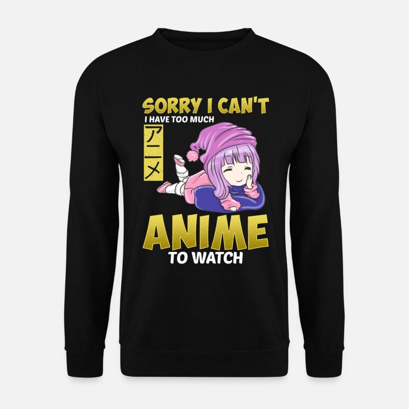 Anime Japan Comic Cartoon - Unisex Pullover - Schwarz
