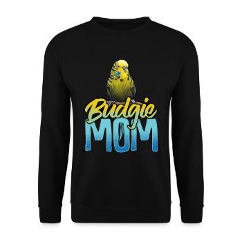 Budgie maman maman maman maman - Sweat-shirt Unisexe - noir - Devant - Alina (178cm) & Michal (187cm)