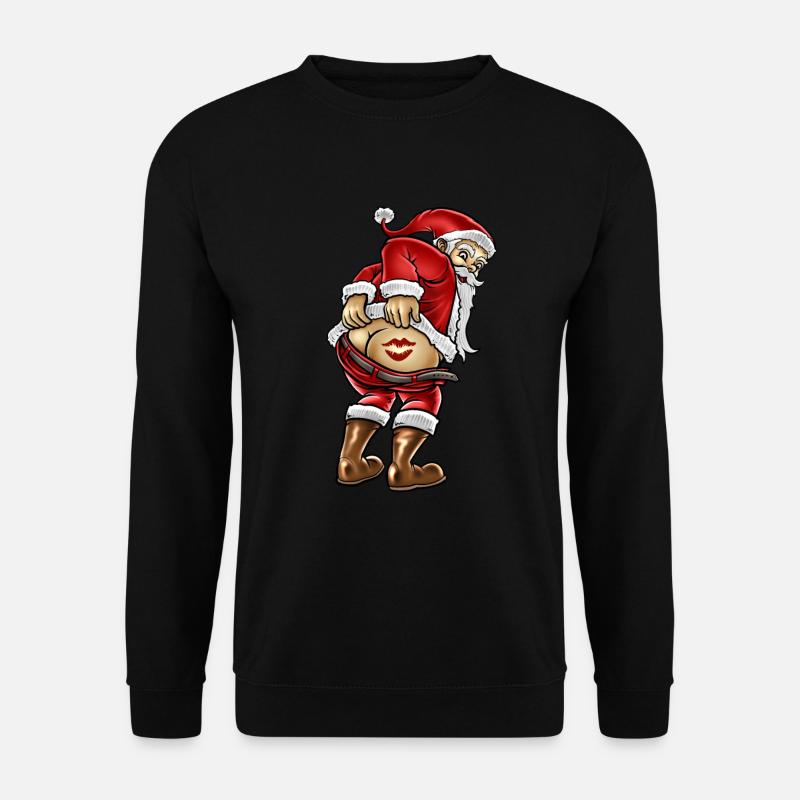 Santa Claus Weihnachtsmann - Unisex Pullover - Schwarz