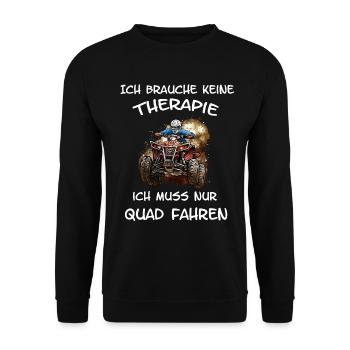 4 Reifen Quad ATV sport - Unisex Pullover - Schwarz - Vorne - Alina (178cm) & Michal (187cm)