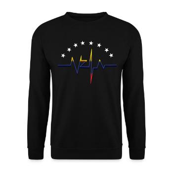 Heart Shake Venezuela - Unisex Sweatshirt - black - Front - Alina (178cm) & Michal (187cm)
