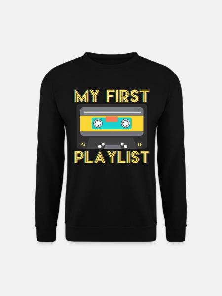 80er 90er Kassette - Unisex Pullover - Schwarz
