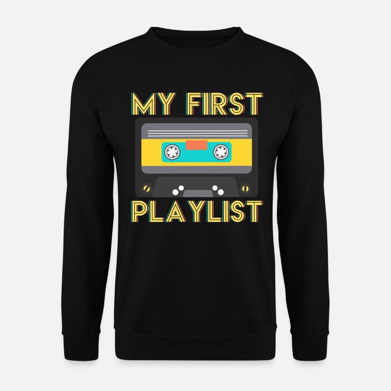 80s 90s Cassette Tape - Unisex Sweatshirt - black