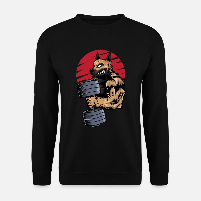 Deutscher Schäferhund Fitness Gym - Unisex Pullover - Schwarz