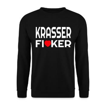 Crass Fucking Party Shirt - Unisex Sweatshirt - black - Front - Alina (178cm) & Michal (187cm)