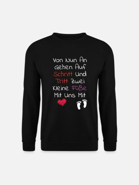 Baby Sprüche - Geburt Kinderwunsch Kinder Sprüche - Unisex Pullover - Schwarz