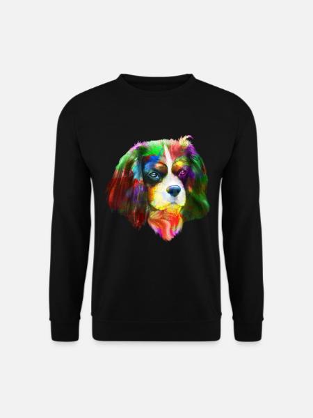 Cavalier King Charles Spaniel Hund - Unisex Pullover - Schwarz
