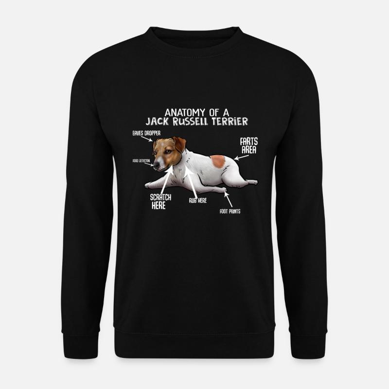 Jack Russell Terrier hund - Unisex sweater - sort