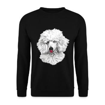 Poodle king poodle dog dog - Unisex Sweatshirt - black - Front - Alina (178cm) & Michal (187cm)