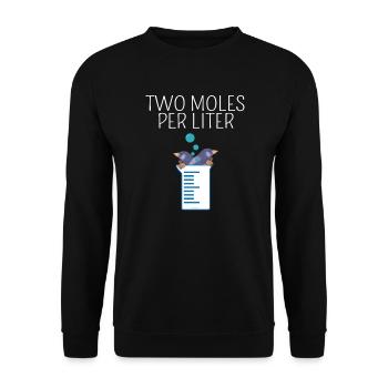 Chemistry Enthusiast - Unisex Sweatshirt - black - Front - Alina (178cm) & Michal (187cm)