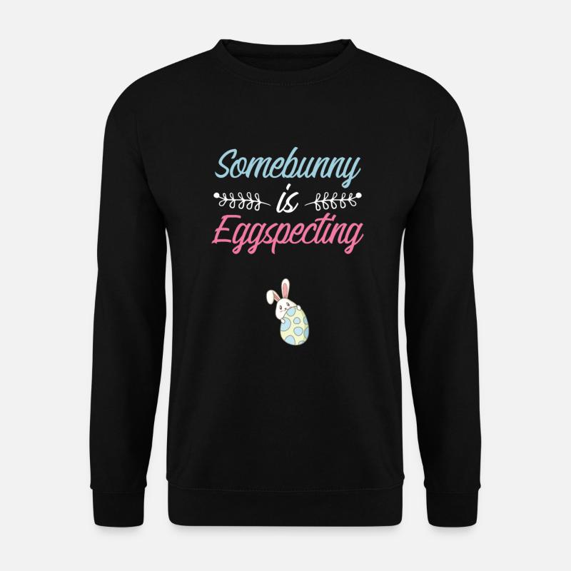 Easter Eggspecting - Unisex Sweatshirt - black