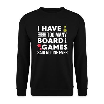 Board Gamer Geek - Unisex Sweatshirt - black - Front - Alina (178cm) & Michal (187cm)