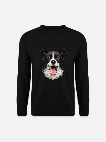 Border Collie dog - Unisex Sweatshirt - black