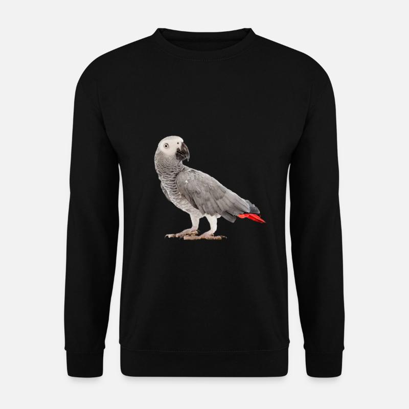 Graupapagei - Unisex Pullover - Schwarz