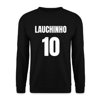 Cooles Lauchinho Kreisliga Trikot Sunday League - Unisex Pullover - Schwarz - Vorne - Alina (178cm) & Michal (187cm)