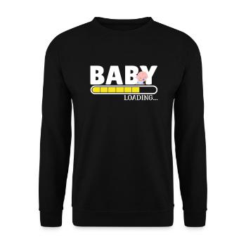 Bébé chargé T-shirt Idée cadeau de chargement de bébé mignon - Sweat-shirt Unisexe - noir - Devant - Alina (178cm) & Michal (187cm)