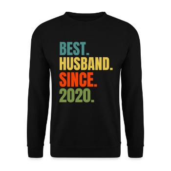 Best Husband Since 2020 Cool Husband 2020 Poison - Sweat-shirt Unisexe - noir - Devant - Alina (178cm) & Michal (187cm)