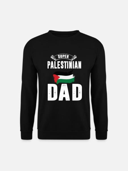 super palestinian dad toller palästiner vater - Unisex Pullover - Schwarz