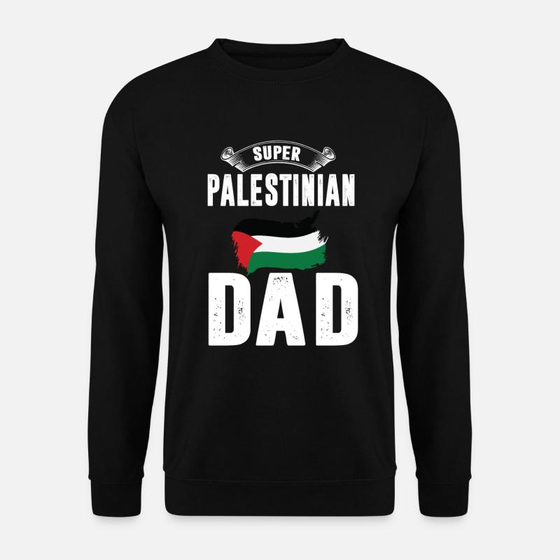 super palestinian dad toller palästiner vater - Unisex Pullover - Schwarz