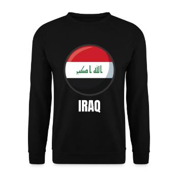 Iraq Flag Shirt for Men Women & Kids Gift - Unisex Sweatshirt - black - Front - Alina (178cm) & Michal (187cm)