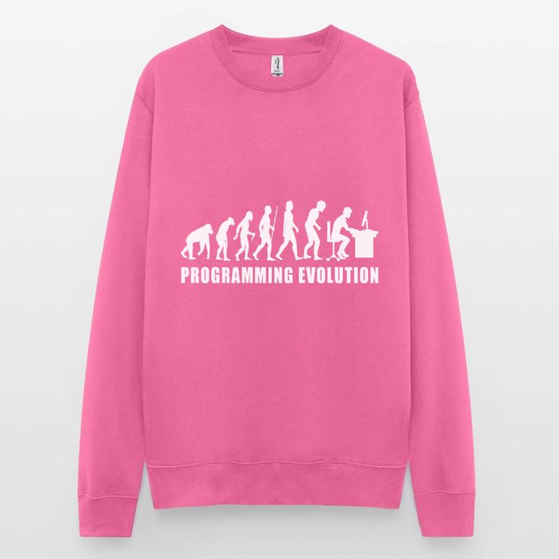 programming evolution computer code coden bugs Unisex Pullover