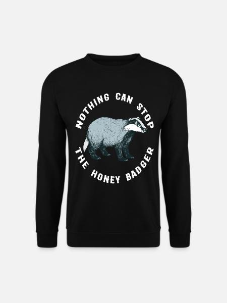 i love badger i love badger badger badger forest - Unisex Sweatshirt - black
