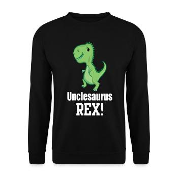 oncle saurus rex unclesaurus oncle homme père - Sweat-shirt Unisexe - noir - Devant - Alina (178cm) & Michal (187cm)