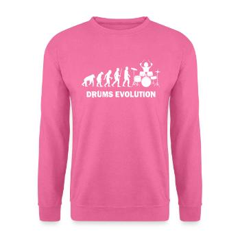 evolution etnwick on drums drummer - Unisex Sweatshirt - pink - Front