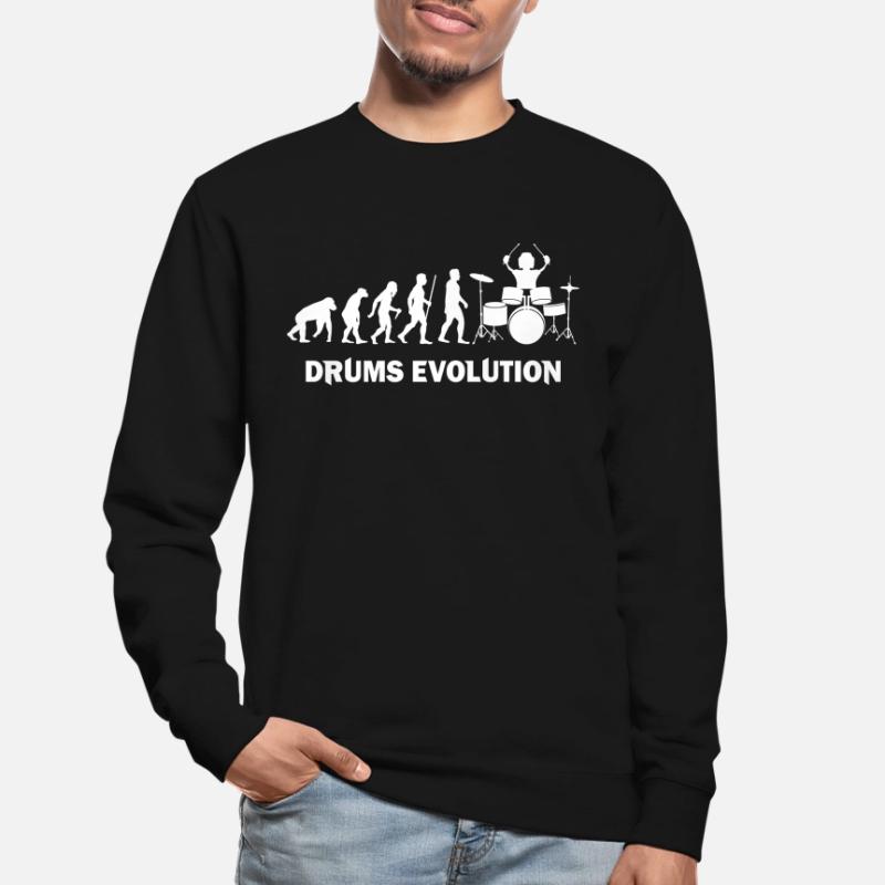 evolution etnwick on drums drummer Unisex Sweatshirt