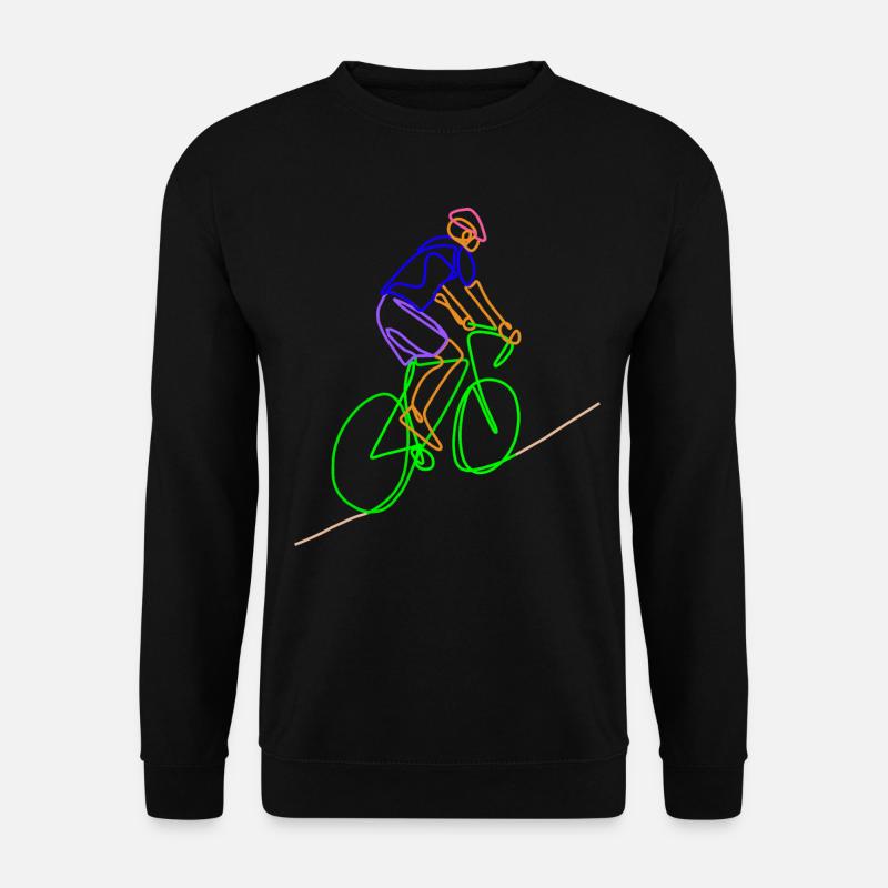 Rennrad Fahrradfahrer - Unisex Pullover - Schwarz