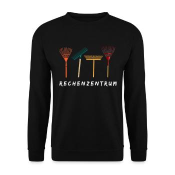 Gärtner Geschenkidee Rechenzentrum Hobbygärtner - Unisex Pullover - Schwarz - Vorne - Alina (178cm) & Michal (187cm)