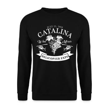 catalina Quote Graphic Bestsellers - Unisex Sweatshirt - black - Front - Alina (178cm) & Michal (187cm)