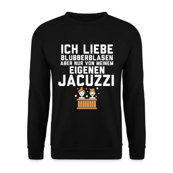 Jacuzzi Whirlpool Liebhaber T-Shirt - Unisex Pullover - Schwarz - Vorne - Alina (178cm) & Michal (187cm)