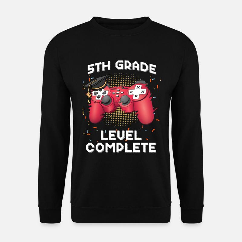 5th Grade Level Complete Gamer Class Of 2021 Gradu - Unisex Pullover - Schwarz