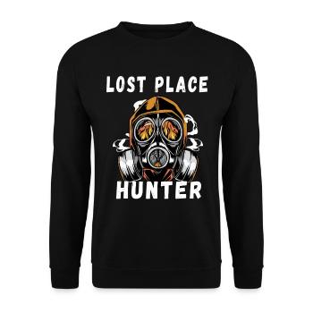 Caméra citation Lost Place Hunter Explorer cadeau - Sweat-shirt Unisexe - noir - Devant - Alina (178cm) & Michal (187cm)
