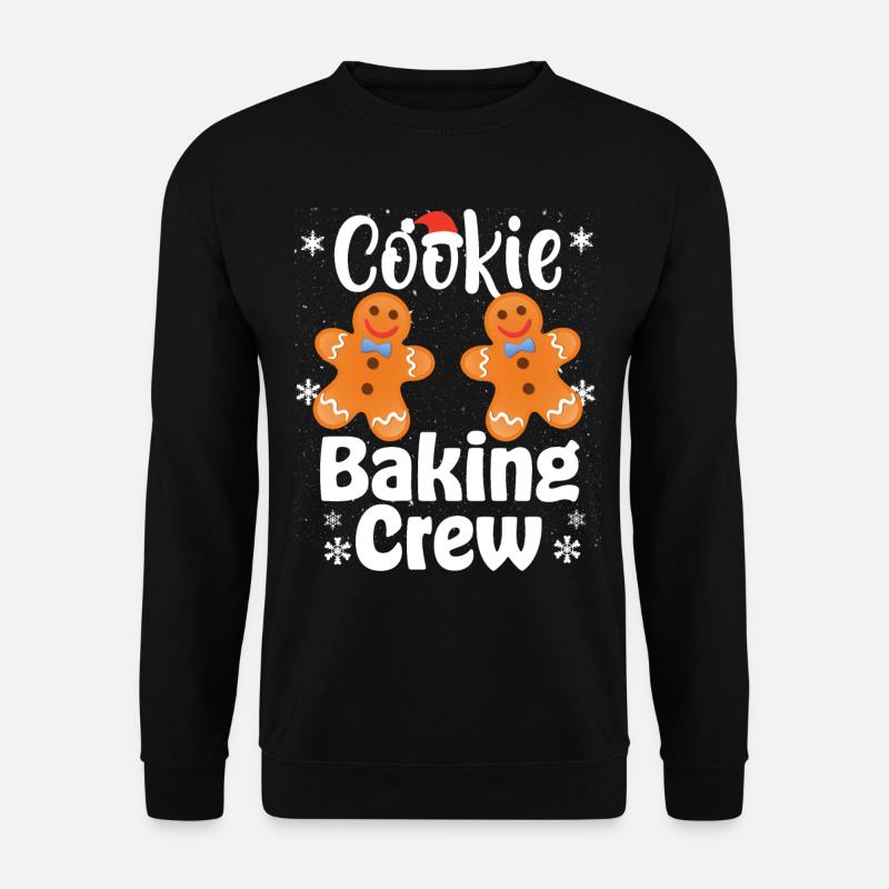 Équipe de cuisson de biscuits de Noël - Sweat-shirt Unisexe - noir
