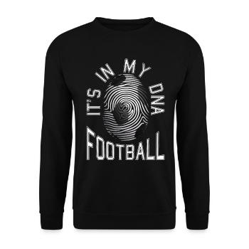 It's In My DNA Football - Unisex Pullover - Schwarz - Vorne - Alina (178cm) & Michal (187cm)