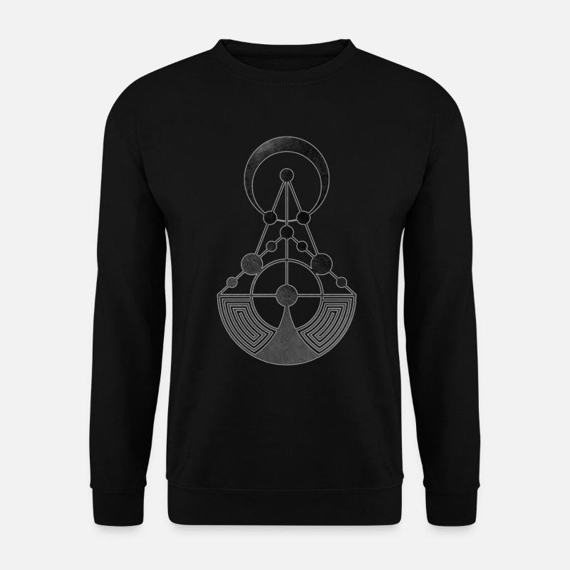 Kornkreis Sacred Geometry Alien Talks - Unisex Pullover - Schwarz