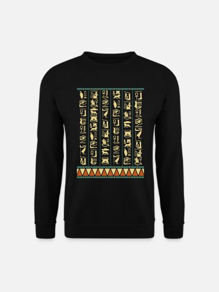 Hiéroglyphes Pyramides Egypte ancienne - Sweat-shirt Unisexe - noir