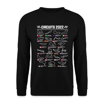 Circuits anglais de Formule Un - Sweat-shirt Unisexe - noir - Devant - Alina (178cm) & Michal (187cm)