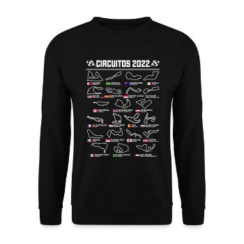 Circuits espagnols de Formule Un - Sweat-shirt Unisexe - noir - Devant - Alina (178cm) & Michal (187cm)